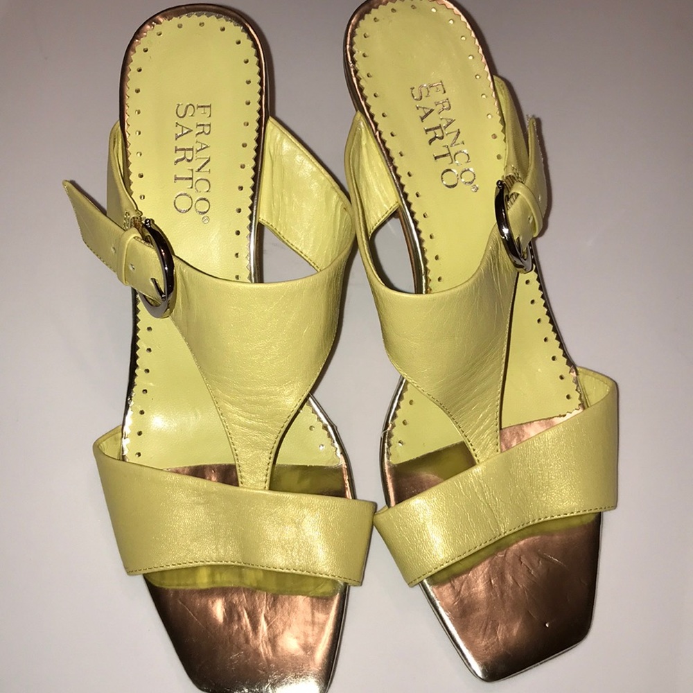 Yellow Franco Sarto Sandals